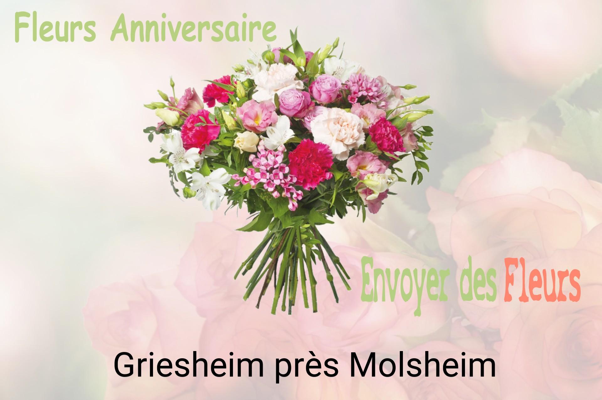 Bouquet de fleurs d’anniversaire livré à Griesheim-près-Molsheim